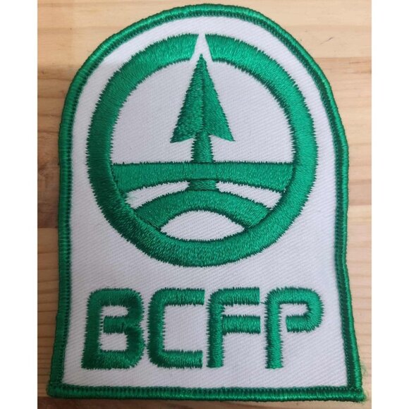 "Vintage BCFP Embroidered Patch - Green & White Logo Badge - Collectible Emblem" - Picture 1 of 2